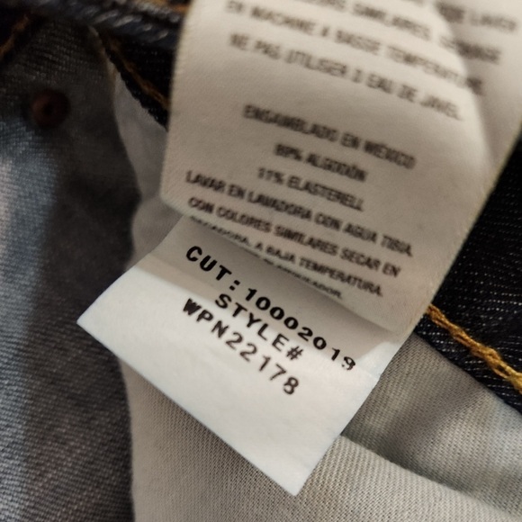 Antik Denim Dark Wash Mini-skirt, button fly, sz 31 - Picture 7 of 12